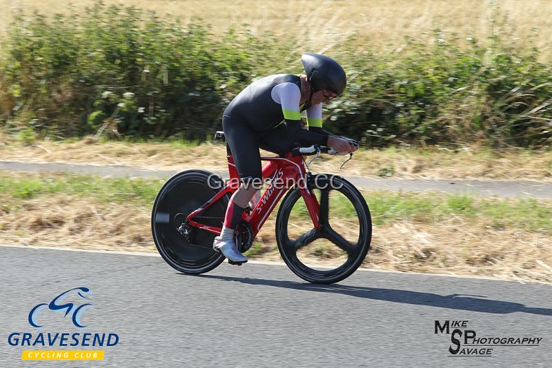 20180708-1093.jpg - Rider Antony Bee from Wigmore CC at  Ramsay Cup 25 Time Trial 08-July-2018, Course Q25/8, Challock, Kent