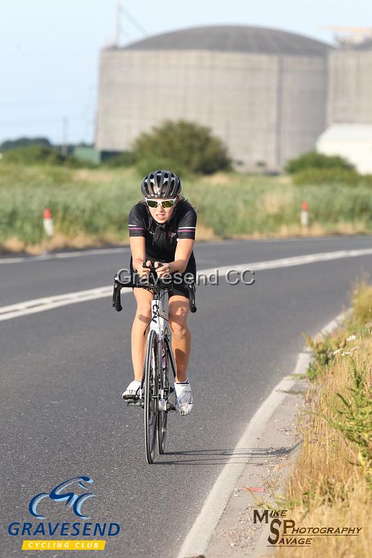 20180710-0066.jpg - Medway Tri Rider Lilly Gibbs at GCC Evening 10 Time Trial 10-July-2018.  Isle of Grain, Kent.