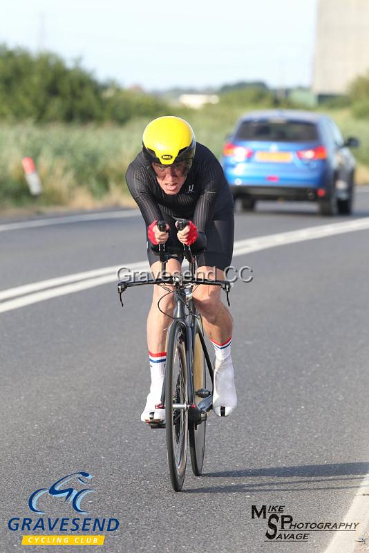 20180710-0101.jpg - Direct Power CT Rider David Churchill at GCC Evening 10 Time Trial 10-July-2018.  Isle of Grain, Kent.