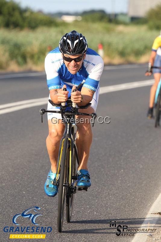 20180710-0167.jpg - Medway Tri Rider Dean Radcliffe at GCC Evening 10 Time Trial 10-July-2018.  Isle of Grain, Kent.