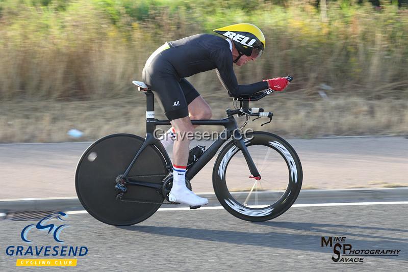 20180710-0320.jpg - Direct Power CT Rider David Churchill at GCC Evening 10 Time Trial 10-July-2018.  Isle of Grain, Kent.