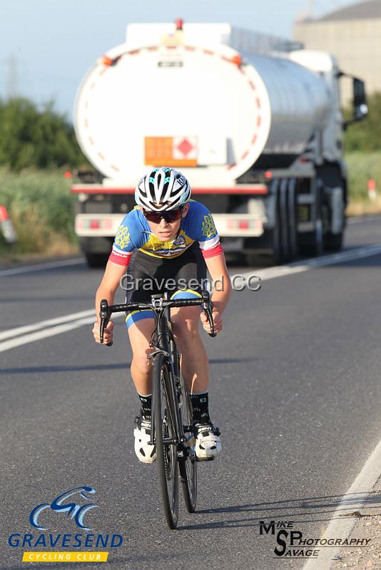 20180710-0374.jpg - Woolwich CC Rider Harry Ives at GCC Evening 10 Time Trial 10-July-2018.  Isle of Grain, Kent.