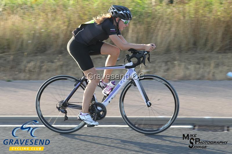 20180710-0416.jpg - Medway Tri Rider Lilly Gibbs at GCC Evening 10 Time Trial 10-July-2018.  Isle of Grain, Kent.