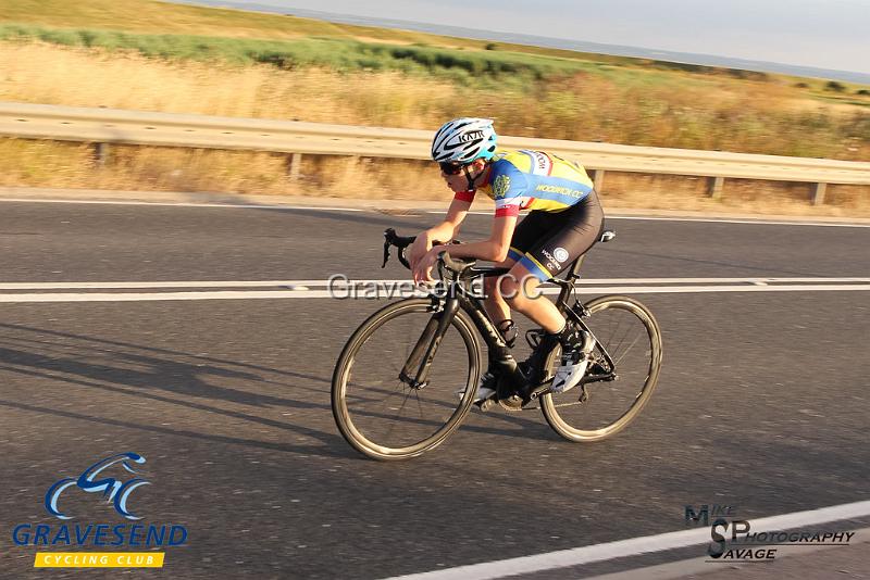 20180710-0539.jpg - Woolwich CC Rider Harry Ives at GCC Evening 10 Time Trial 10-July-2018.  Isle of Grain, Kent.