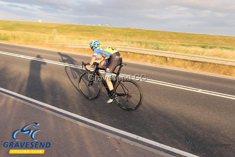 20180710-0543.jpg - Woolwich CC Rider Harry Ives at GCC Evening 10 Time Trial 10-July-2018.  Isle of Grain, Kent.