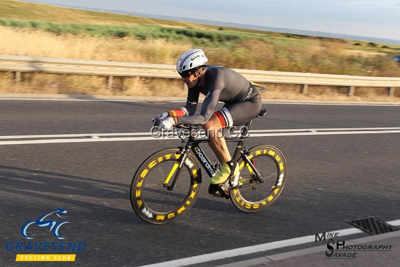 20180710-0556.jpg - Velocity Multisport Rider Mike Hawkins at GCC Evening 10 Time Trial 10-July-2018.  Isle of Grain, Kent.