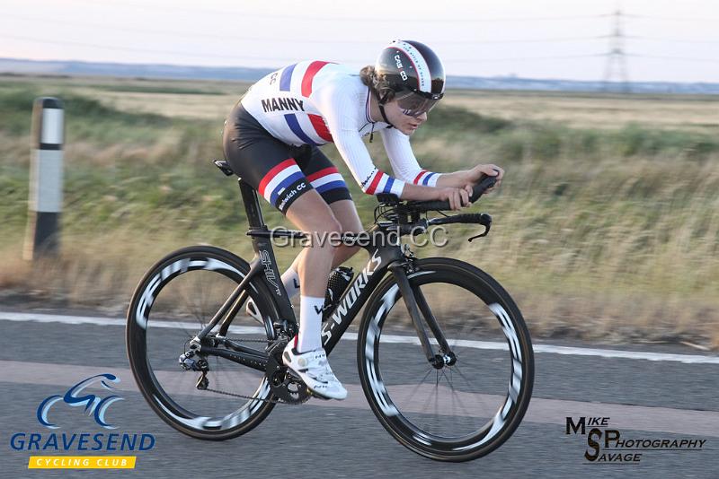 20180731-0563.jpg - Woolwich CC Rider Matthew Robertson at GCC Evening 10 Time Trial 31-July-2018.  Isle of Grain, Kent.
