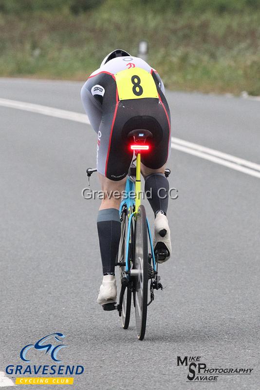 20180807-0074.jpg - Abellio SFA CC Rider Mark Baker at GCC Evening 10 Time Trial 07-Aug-2018.  Isle of Grain, Kent.