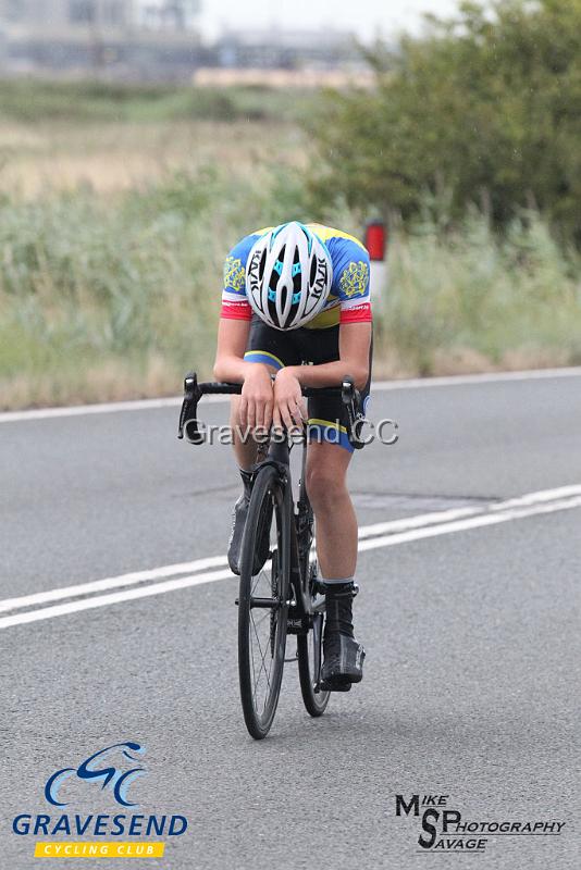 20180807-0130.jpg - Woolwich CC Rider Harry Ives at GCC Evening 10 Time Trial 07-Aug-2018.  Isle of Grain, Kent.