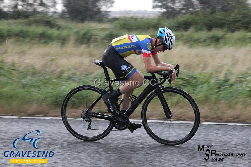 20180807-0344.jpg - Woolwich CC Rider Harry Ives at GCC Evening 10 Time Trial 07-Aug-2018.  Isle of Grain, Kent.