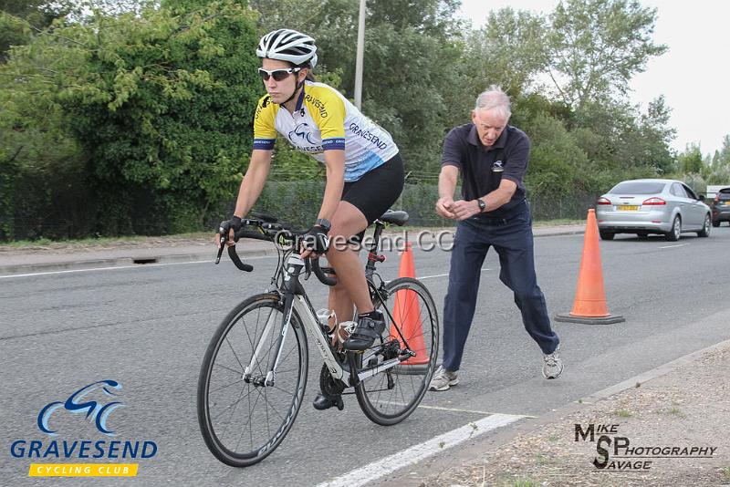20180814-0125.jpg - GCC Rider Kate Savage at GCC Evening 10 Time Trial 14-Aug-2018.  Isle of Grain, Kent.
