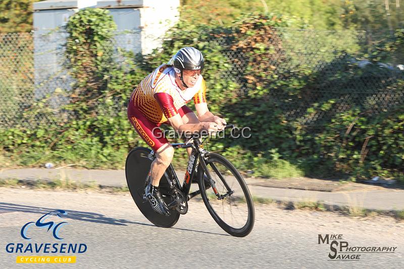 20180821-0073.jpg - Catford CC Rider A Beswetherick at GCC Evening 10 Time Trial 21-August-2018.  Isle of Grain, Kent.