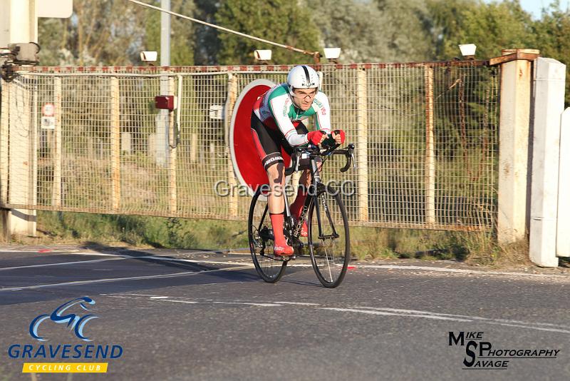 20180821-0240.jpg - Medway Velo Rider Steven Melia-Chamberlain at GCC Evening 10 Time Trial 21-August-2018.  Isle of Grain, Kent.