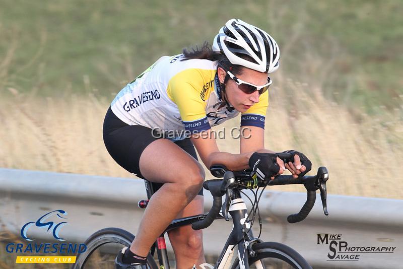 20180828-0088.jpg - GCC Rider Kate Savage at GCC Evening 10 Time Trial 28-August-2018.  Isle of Grain, Kent.
