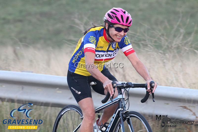 20180828-0463.jpg - Woolwich CC Rider E Ives at GCC Evening 10 Time Trial 28-August-2018.  Isle of Grain, Kent.