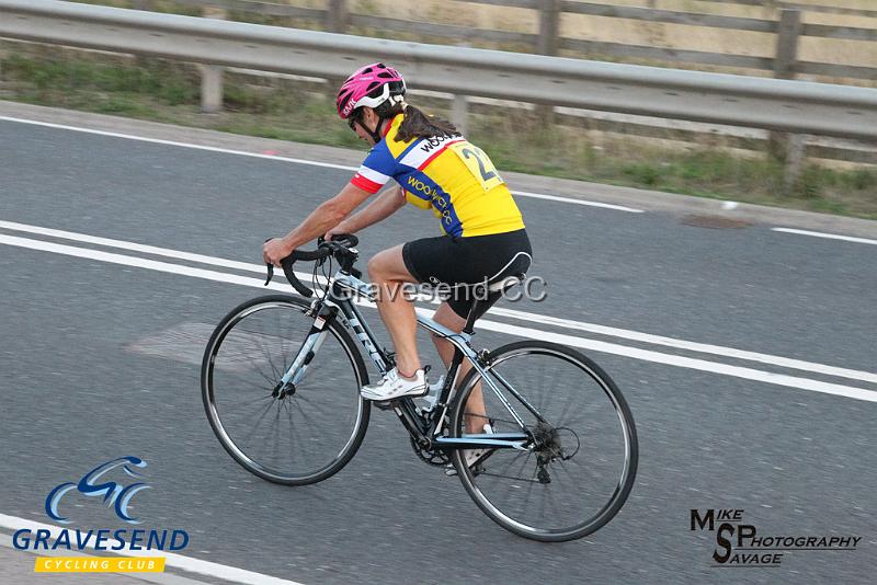 20180828-0689.jpg - Woolwich CC Rider E Ives at GCC Evening 10 Time Trial 28-August-2018.  Isle of Grain, Kent.