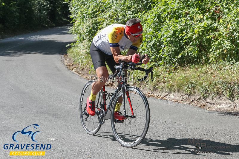 20180902-0003.jpg - GCC Rider Bob Wilson at GCC Hill Climb 02-September-2018.  Exedown Hill, Kent.