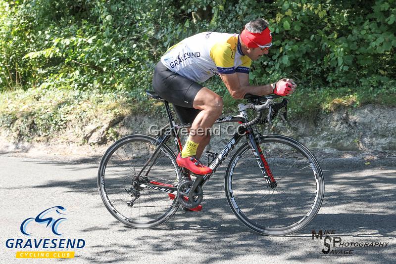 20180902-0007.jpg - GCC Rider Bob Wilson at GCC Hill Climb 02-September-2018.  Exedown Hill, Kent.