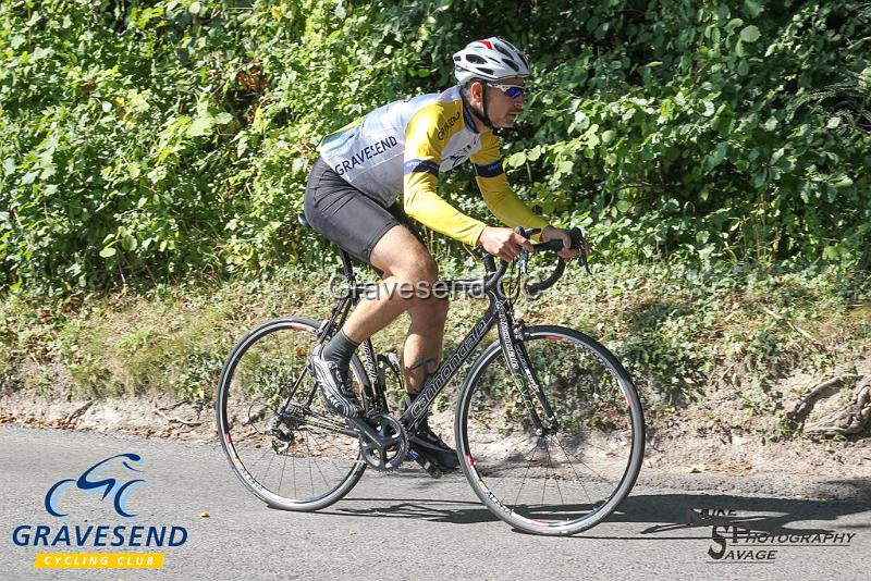 20180902-0027.jpg - GCC Rider Roger Turk at GCC Hill Climb 02-September-2018.  Exedown Hill, Kent.