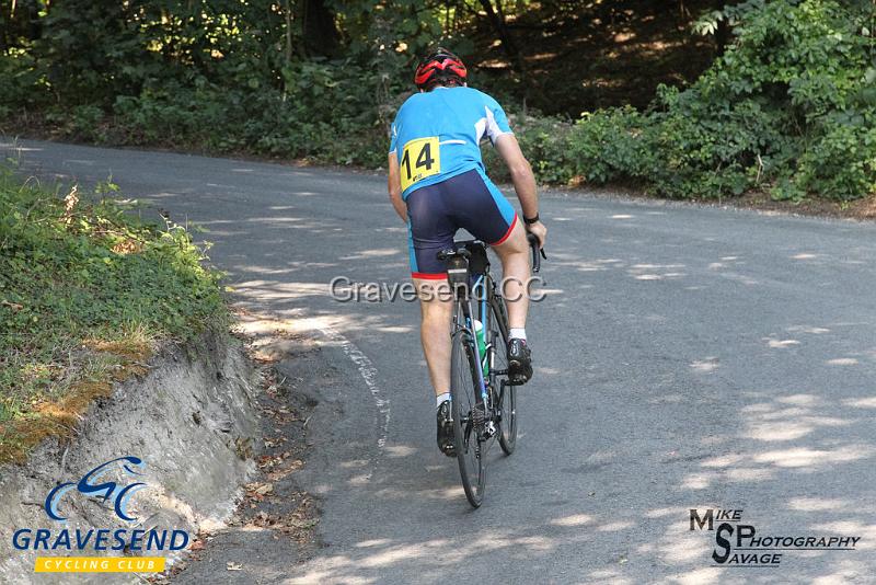 20180902-0094.jpg - Medway Tri Rider Adam Featherstone at GCC Hill Climb 02-September-2018.  Exedown Hill, Kent.