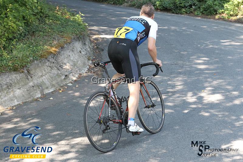 20180902-0150.jpg - Bigfoot CC Rider James Hawkin at GCC Hill Climb 02-September-2018.  Exedown Hill, Kent.