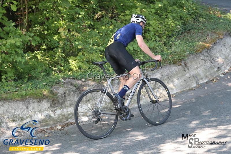 20180902-0169.jpg - Rider Myles Brown at GCC Hill Climb 02-September-2018.  Exedown Hill, Kent.