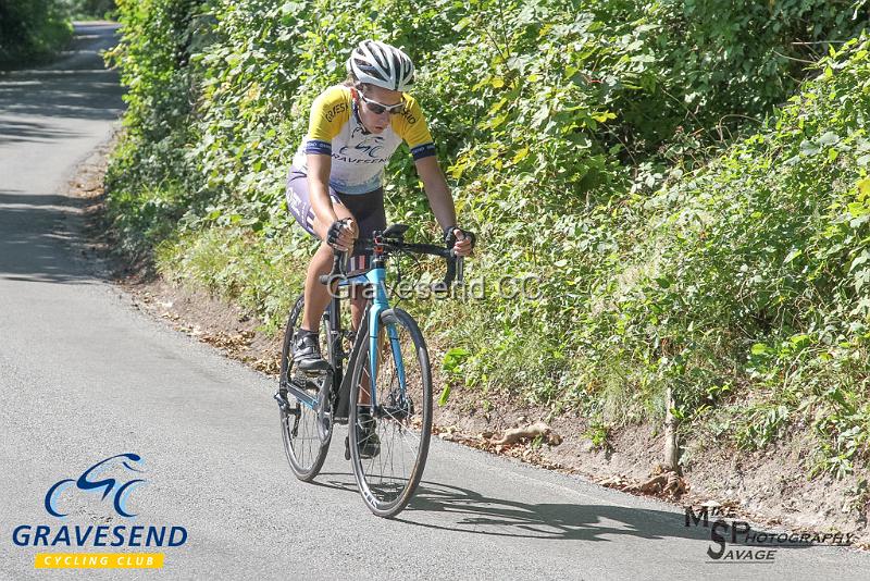 20180902-0316.jpg - GCC Rider Kate Savage at GCC Hill Climb 02-September-2018.  Exedown Hill, Kent.