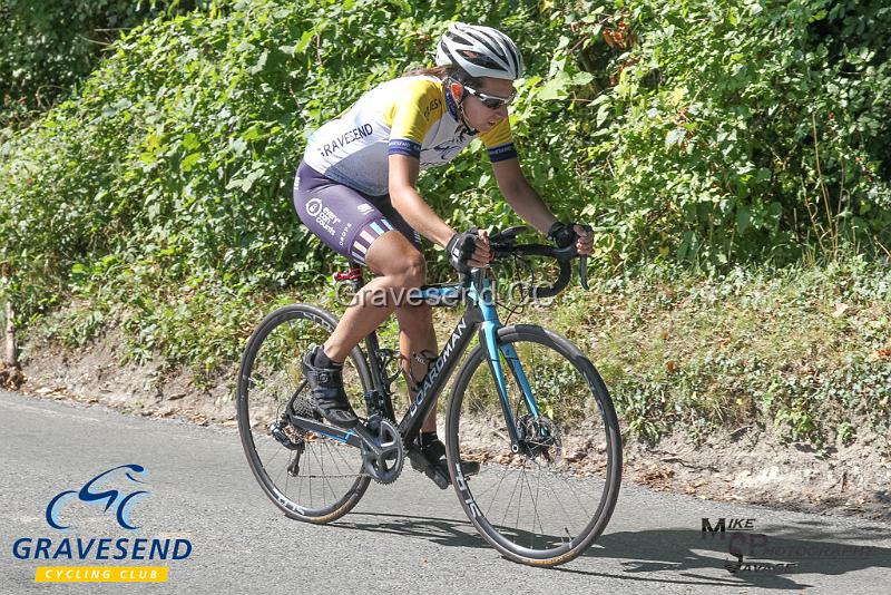 20180902-0321.jpg - GCC Rider Kate Savage at GCC Hill Climb 02-September-2018.  Exedown Hill, Kent.