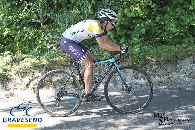 20180902-0324.jpg - GCC Rider Kate Savage at GCC Hill Climb 02-September-2018.  Exedown Hill, Kent.