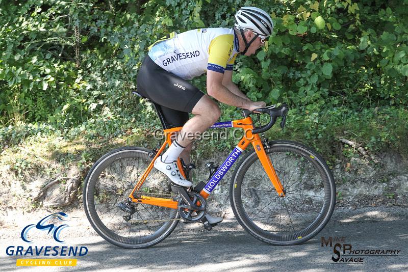 20180902-0339.jpg - GCC Rider Steve Harrington at GCC Hill Climb 02-September-2018.  Exedown Hill, Kent.
