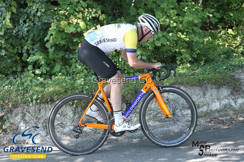 20180902-0342.jpg - GCC Rider Steve Harrington at GCC Hill Climb 02-September-2018.  Exedown Hill, Kent.