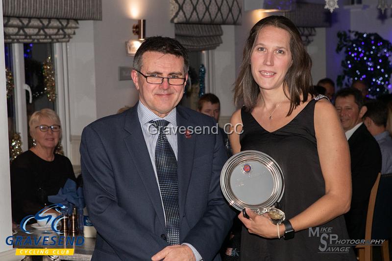 20181209-0274.jpg - Kate Savage Ladies Evening 10 Champion - GCC 2018 Awards Evening, The See-Ho, Gravesend, Kent. 09-Dec-2018.