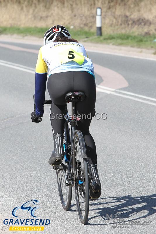 20190324-0422.jpg - GCC Rider Kate Savage at GCC Sunday 10 Time Trial 24-March-2019.  Course Q10/24 Isle of Grain, Kent.