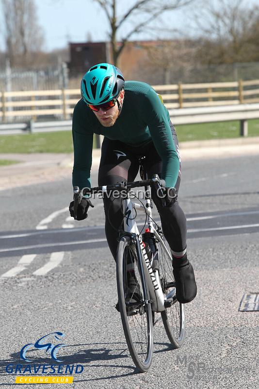 20190324-0444.jpg - GCC Rider Robert Blair at GCC Sunday 10 Time Trial 24-March-2019.  Course Q10/24 Isle of Grain, Kent.