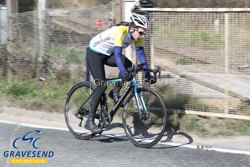 20190324-0639.jpg - GCC Rider Kate Savage at GCC Sunday 10 Time Trial 24-March-2019.  Course Q10/24 Isle of Grain, Kent.
