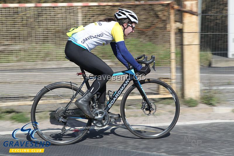 20190324-0644.jpg - GCC Rider Kate Savage at GCC Sunday 10 Time Trial 24-March-2019.  Course Q10/24 Isle of Grain, Kent.