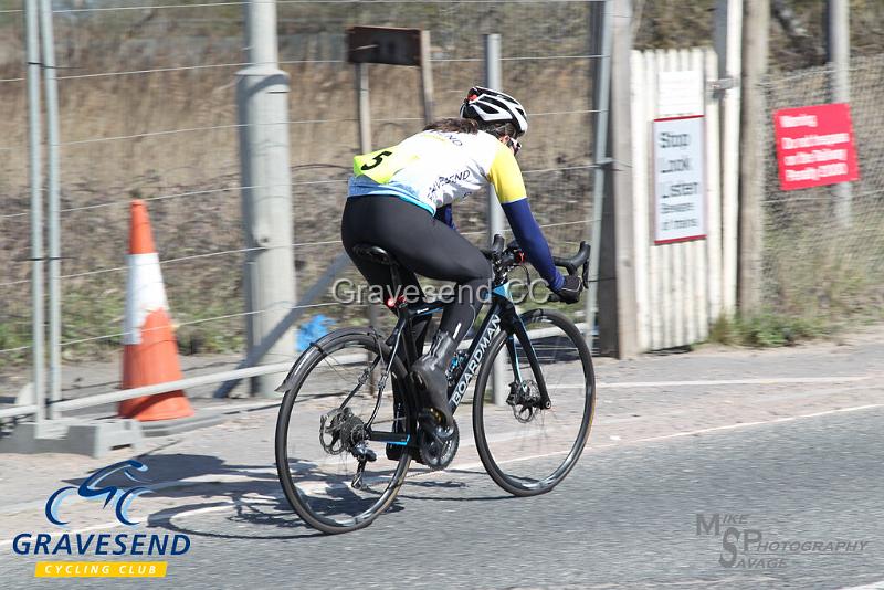 20190324-0648.jpg - GCC Rider Kate Savage at GCC Sunday 10 Time Trial 24-March-2019.  Course Q10/24 Isle of Grain, Kent.