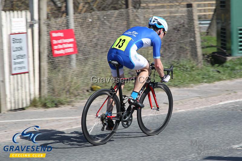 20190324-0706.jpg - Medway Tri Rider Rory Hopcraft at GCC Sunday 10 Time Trial 24-March-2019.  Course Q10/24 Isle of Grain, Kent.