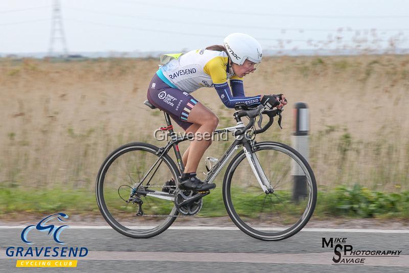 20190507-0324.jpg - GCC Rider Kate Savage at GCC Evening 10 Time Trial 07-May-2019.  Course Q10/24 Isle of Grain, Kent.