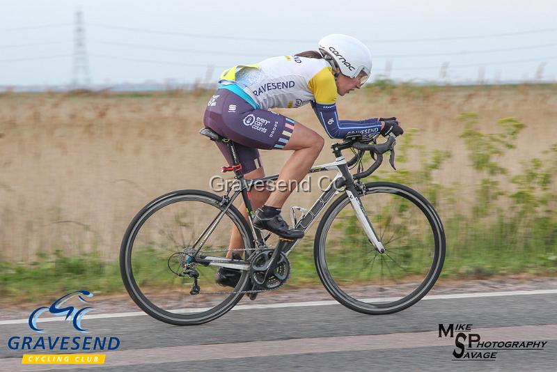 20190507-0328.jpg - GCC Rider Kate Savage at GCC Evening 10 Time Trial 07-May-2019.  Course Q10/24 Isle of Grain, Kent.