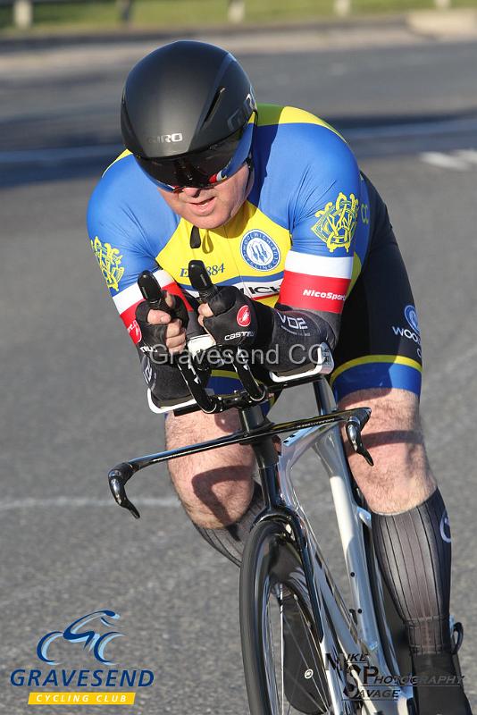 20190514-0036.jpg - Woolwich CC Rider Gary Ricks at GCC Evening 10 Time Trial 14-May-2019.  Course Q10/24 Isle of Grain, Kent.
