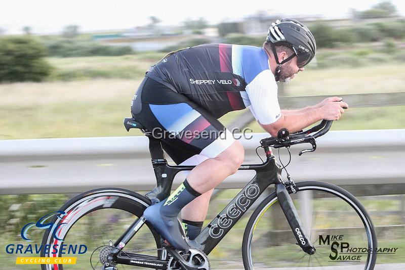 20190702-0229.jpg - Sheppey Velo Rider Matt Fearn at GCC Evening 10 Time Trial 02-July-2019.  Course Q10/24 Isle of Grain, Kent.