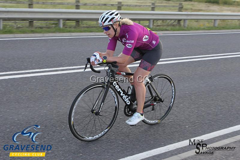 20190702-0303.jpg - Medway Tri Rider Belinda Harrison at GCC Evening 10 Time Trial 02-July-2019.  Course Q10/24 Isle of Grain, Kent.