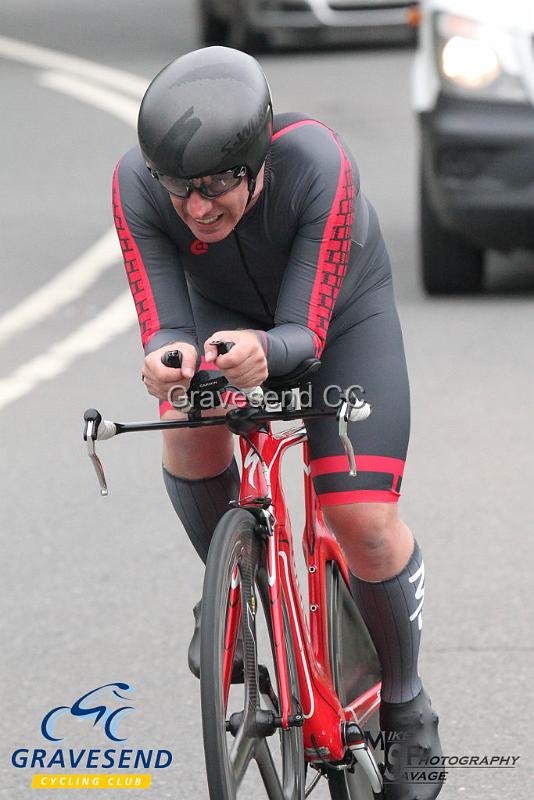 20190707-0258.jpg - Rider Antony Bee from Wigmore CC at  Ramsay Cup 25 Time Trial 07-July-2019, Course QS/20, Challock, Kent