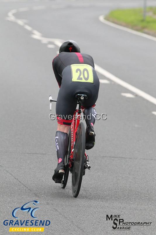 20190707-0260.jpg - Rider Antony Bee from Wigmore CC at  Ramsay Cup 25 Time Trial 07-July-2019, Course QS/20, Challock, Kent