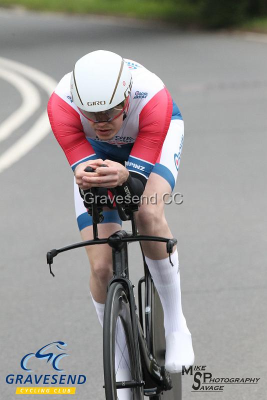 20190707-0289.jpg - Rider Gavin Stevens from Royal Air Force Cycling Association at  Ramsay Cup 25 Time Trial 07-July-2019, Course QS/20, Challock, Kent