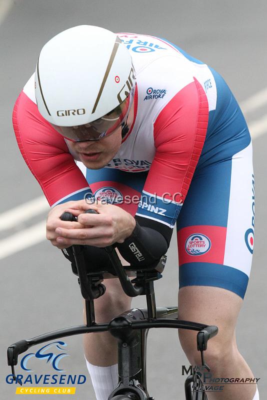 20190707-0292.jpg - Rider Gavin Stevens from Royal Air Force Cycling Association at  Ramsay Cup 25 Time Trial 07-July-2019, Course QS/20, Challock, Kent