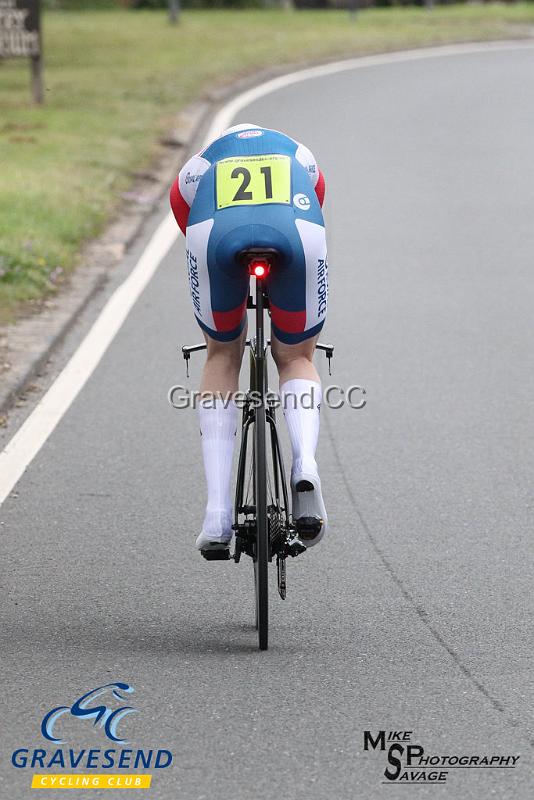 20190707-0293.jpg - Rider Gavin Stevens from Royal Air Force Cycling Association at  Ramsay Cup 25 Time Trial 07-July-2019, Course QS/20, Challock, Kent
