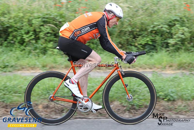 20190707-0441.jpg - Rider Richard Claxton from VC Elan - Harry Perry Cycles at  Ramsay Cup 25 Time Trial 07-July-2019, Course QS/20, Challock, Kent