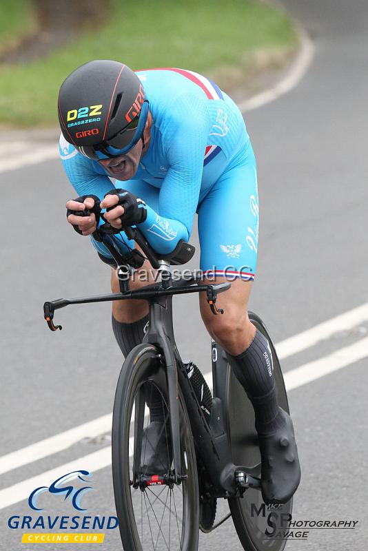 20190707-0464.jpg - Rider Andrew Meilak from VeloRefined.com Aerosmiths at  Ramsay Cup 25 Time Trial 07-July-2019, Course QS/20, Challock, Kent